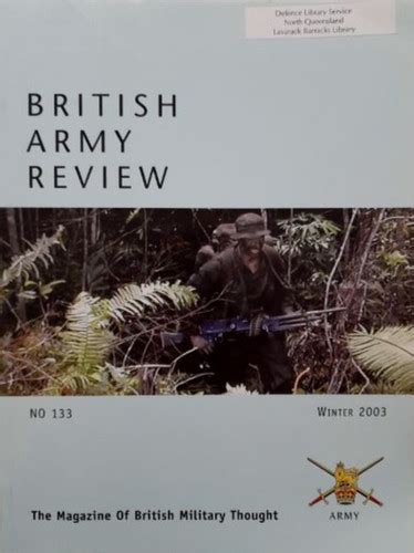 British Army Review 133 2003 Tally Ho Chap