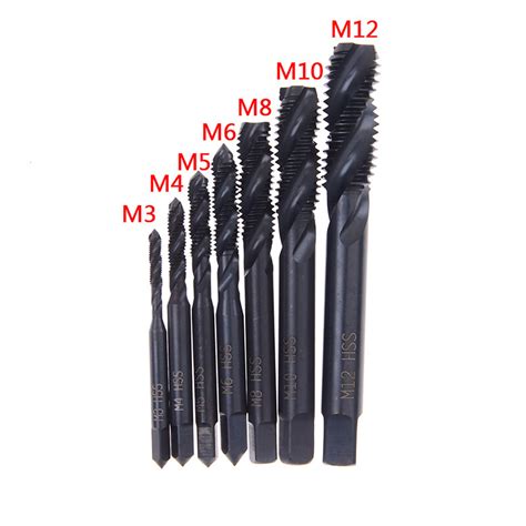 Extra Sweet 7pcs Hss Machine Screw Thread Metric Plug Tap Drill Set M3