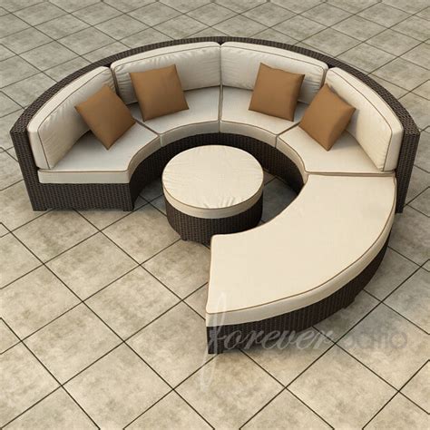 25 Awesome Modern Brown All Weather Outdoor Patio Sectionals