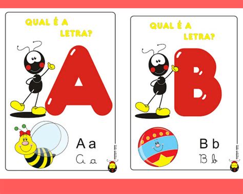 Alfabeto Divertido Para Imprimir - Alfabeto Completo Colorido Para Imprimir Educação Infantil - FDPLEARN