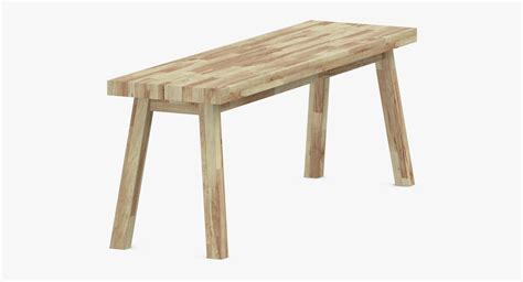 3D Scandinavian Bench Model - TurboSquid 1243453