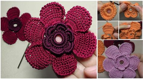 Cómo Tejer una Preciosa Flor en Crochet Manualidades Y