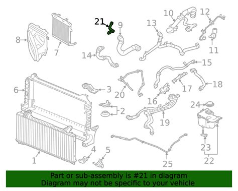 2017 2023 Jaguar Engine Coolant Hose T2H4041 OEM Parts Online