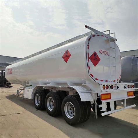 Liters Stainless Steel Fuel Tanker Truck Trailer For Senegal