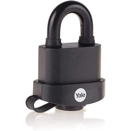 Yale Y B Black Weatherproof Padlock With Protective Cover