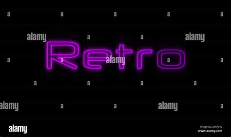 Image of neon retro on black background. Party, disco, communication ...