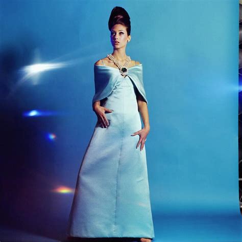 Marisa Berenson Wearing A Blue Dress Photograph By Bert Stern Pixels