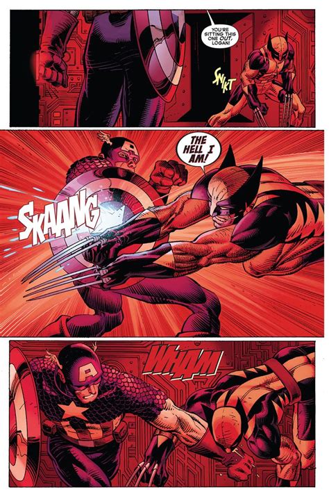 Wolverine Vs Captain America Wolverine Avengers Marvel Captain America