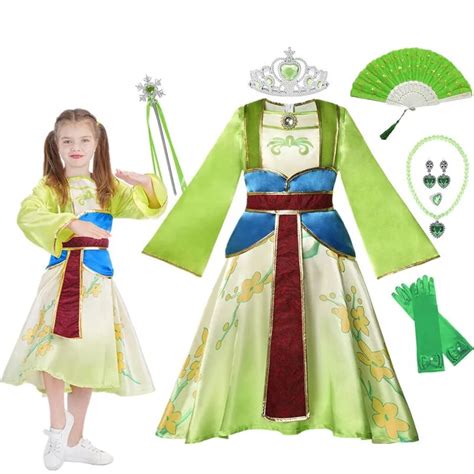 Meninas Halloween Costume Crian A Hua Mulan Costume Meninas De Natal