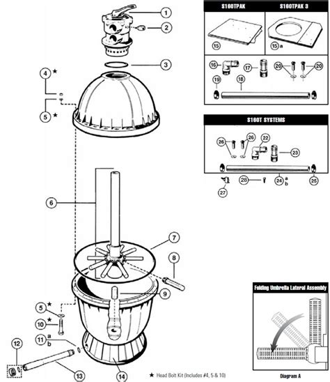 Hayward S160t Sand Filter Series Parts