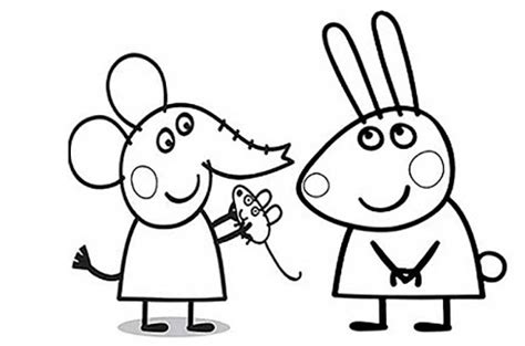 Coloring Book Richard The Rabbit And The Elephant Drukuj Kolorowanki Pl