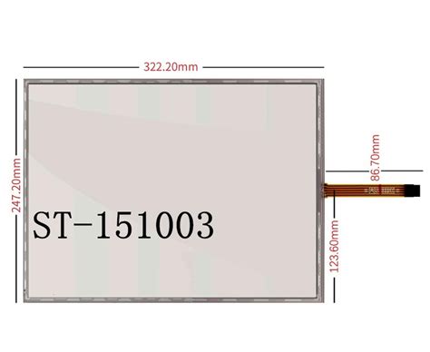 Ythythyth Inch Wire Resistance Touch Screen Display Glass Query