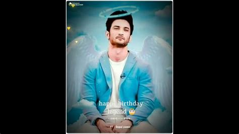 Happy Birthday Sushant Singh Rajput Whatsapp Status Miss You Legend 😔 Youtube