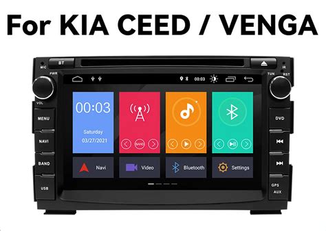 7 Autoradio Android Kia Ceed Venga 2010 2012 Wi Fi BT Navi GPS M CRT