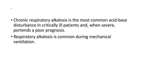 Acid Base Disorders Respiratory Alkalosis Etiologypptx