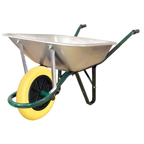 BROUETTE POLYVALENTE 100 L GALVA ROUE SOUPLE INCREVABLE Mat