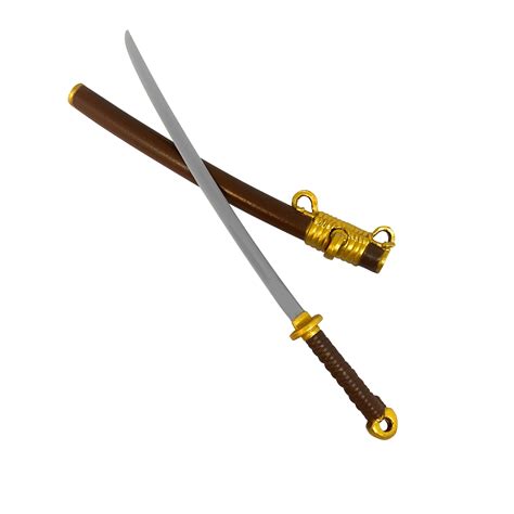 Brown Plastic Toy Katana Sword with Removable Sheath for 6-8 Inch ...