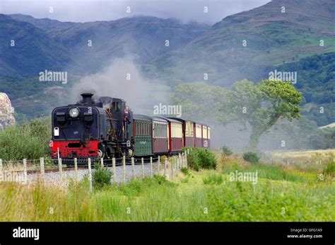 Garrett Steam Locomotive On The Welsh Highland Railway Stock Photo Alamy