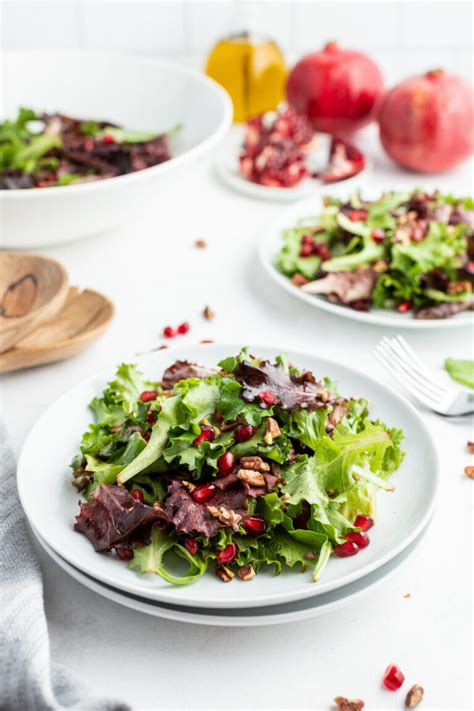 Mixed Greens Pomegranate Salad Recipe Girl