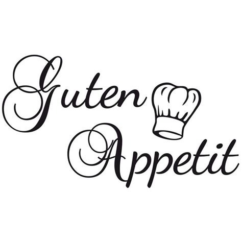 Wandtattoo Guten Appetit 02 Lettering Hand Lettering Wall Art