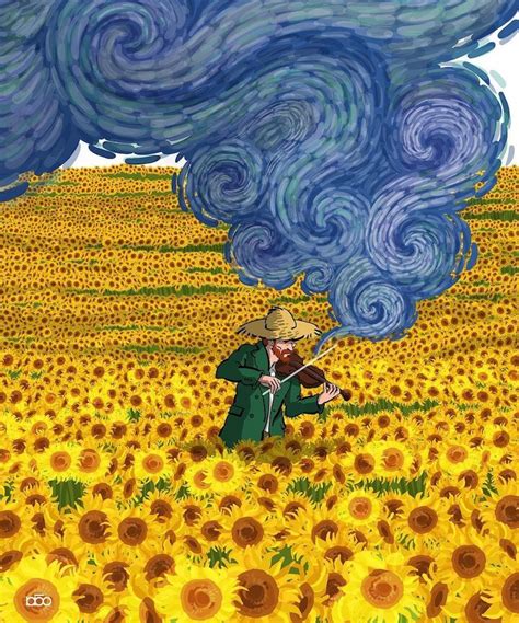 Vincent Van Goghs Life Illustrated In His Imaginative Style Of