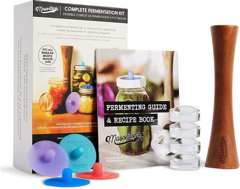 Masontops Complete Mason Jar Fermentation Kit Pickle Kit Sauerkraut