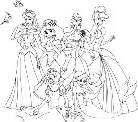 Principesse Da Colorare 144 Immagini Delle Principesse Disney Da Stampare A Tutto Donna