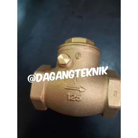 Jual Swing Check Valve Brass Kuningan KITZ 1 1 4 Inch 100 Original