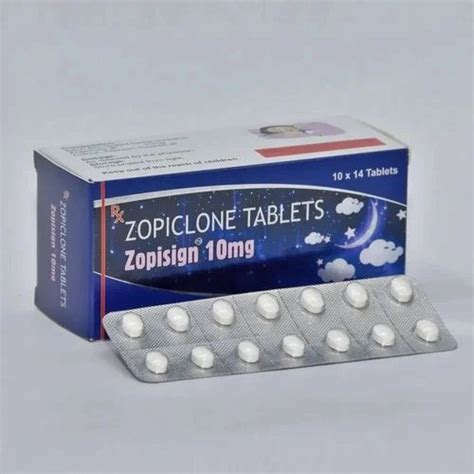 Zopisign 10mg Zopiclone Tablets For Personal At Rs 80 Stripe In Nagpur