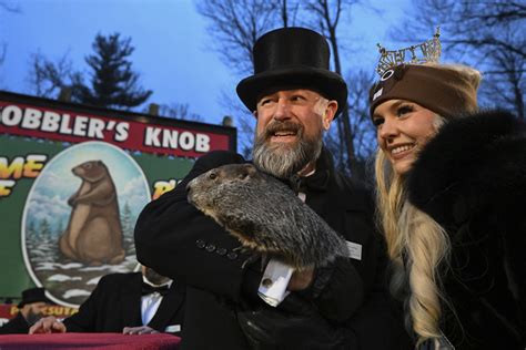 Punxsutawney Phil Predicts An Early Spring At Groundhog Day Festivities