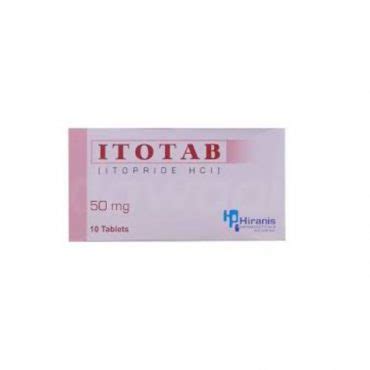 ITOTAB 50mg Tablets Itopride Hydrochloride Fareed Pharma World