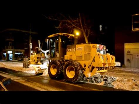 Snow Removal Operation In Montreal Canada Youtube