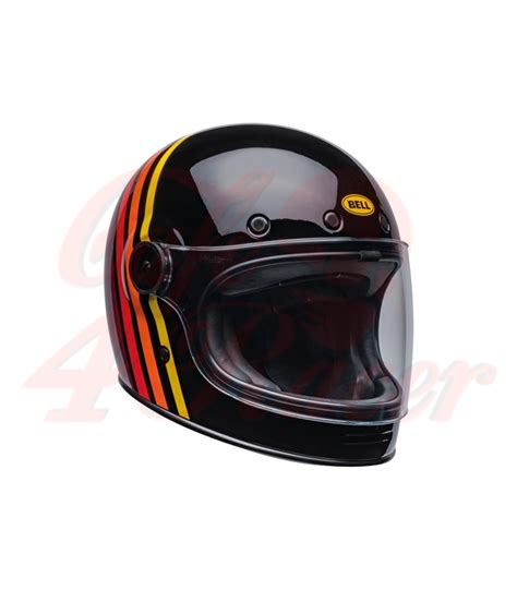 BELL Bullitt Retro Full Face Helmet Reverb Gloss Black/Red