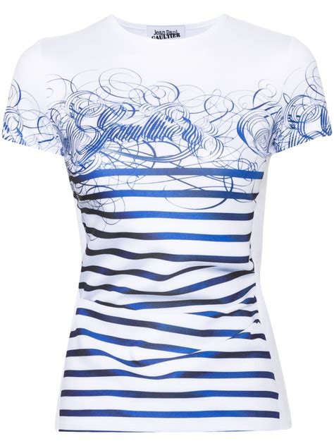 Jean Paul Gaultier Trompe L Oeil Print T Shirt White Farfetch