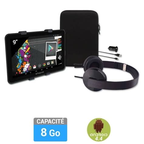 POLAROID Infinite Tablette 9 8Go Dual Core Android 4 4 KitKat Noir