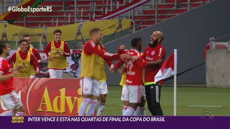 Globo Esporte RS Inter vence o Atlético GO e avança para as quartas