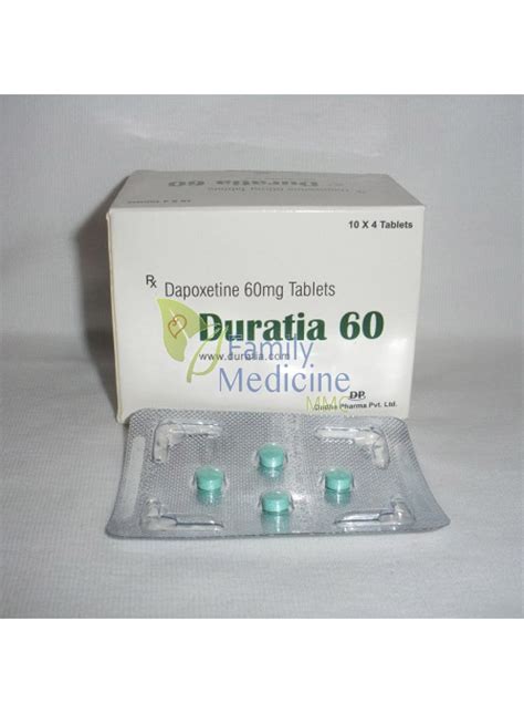 Buy Duratia Dapoxetine 60mg Generic Priligy Online India JK