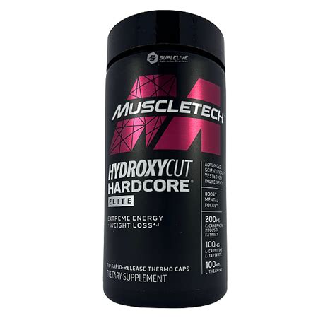 Muscletech Hydroxycut Hardcore Elite 110 Cápsulas Suplelive