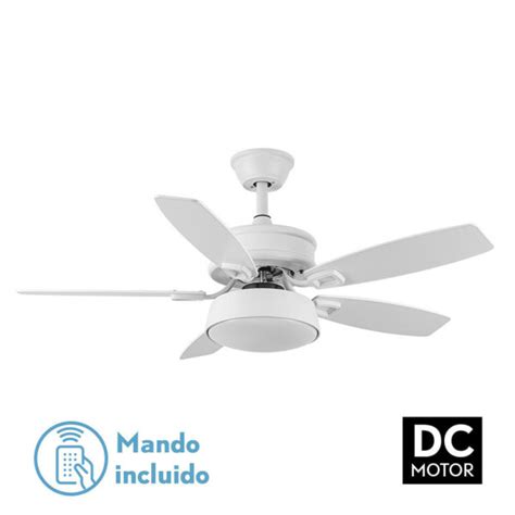 Ventilador W Dc Braw Blanco Aspas Blanco Haya Vel Colores