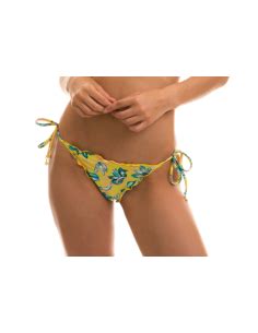 Floral Side Tie Scrunch Bikini Bottom Bottom Florescer Frufru Brand