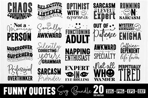 Funny Quotes Svg Bundle Graphic By Craftart · Creative Fabrica