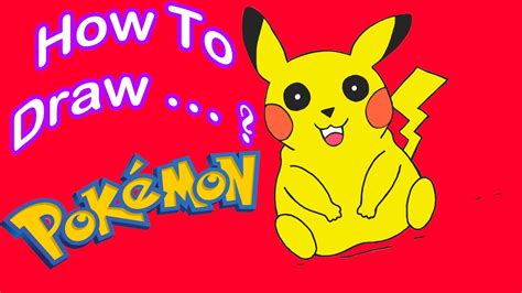 How To Draw Pokemon Pikachu Lets Do This Youtube