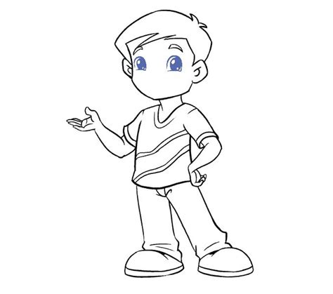 How To Draw A Boy Really Easy Drawing Tutorial Easy Drawings Easy Cartoon Drawings Cartoon