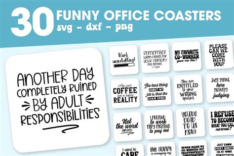 Coaster svg |Funny office coasters