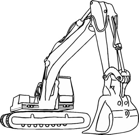 Backhoe Clipart Black And White