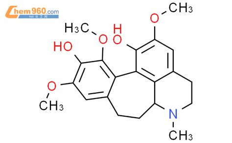 22324 16 9 Benzo 6 7 Cyclohept 1 2 3 Ij Isoquinoline 1 11 Diol 4 5 6 6a