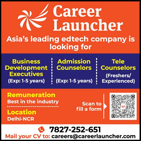 Tele Counselors job vacancy at Career Launcher