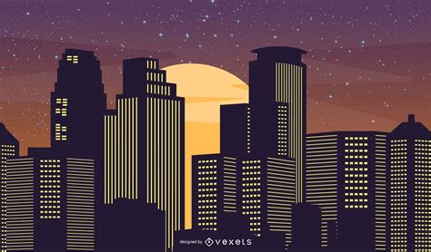 City Nightlife Vector Download