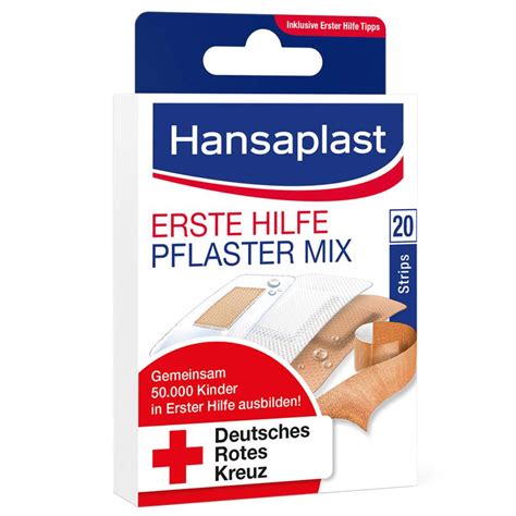 Hansaplast Erste Hilfe Pflaster Mix Je Strips Sensitive Universal