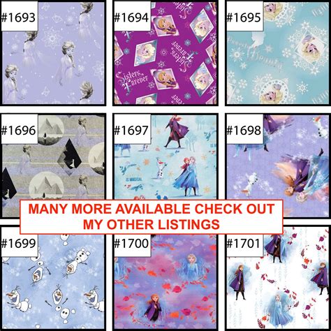 Disney Princess Elsa Frozen Fabric By Fat Quarter Fq Half Many Etsy